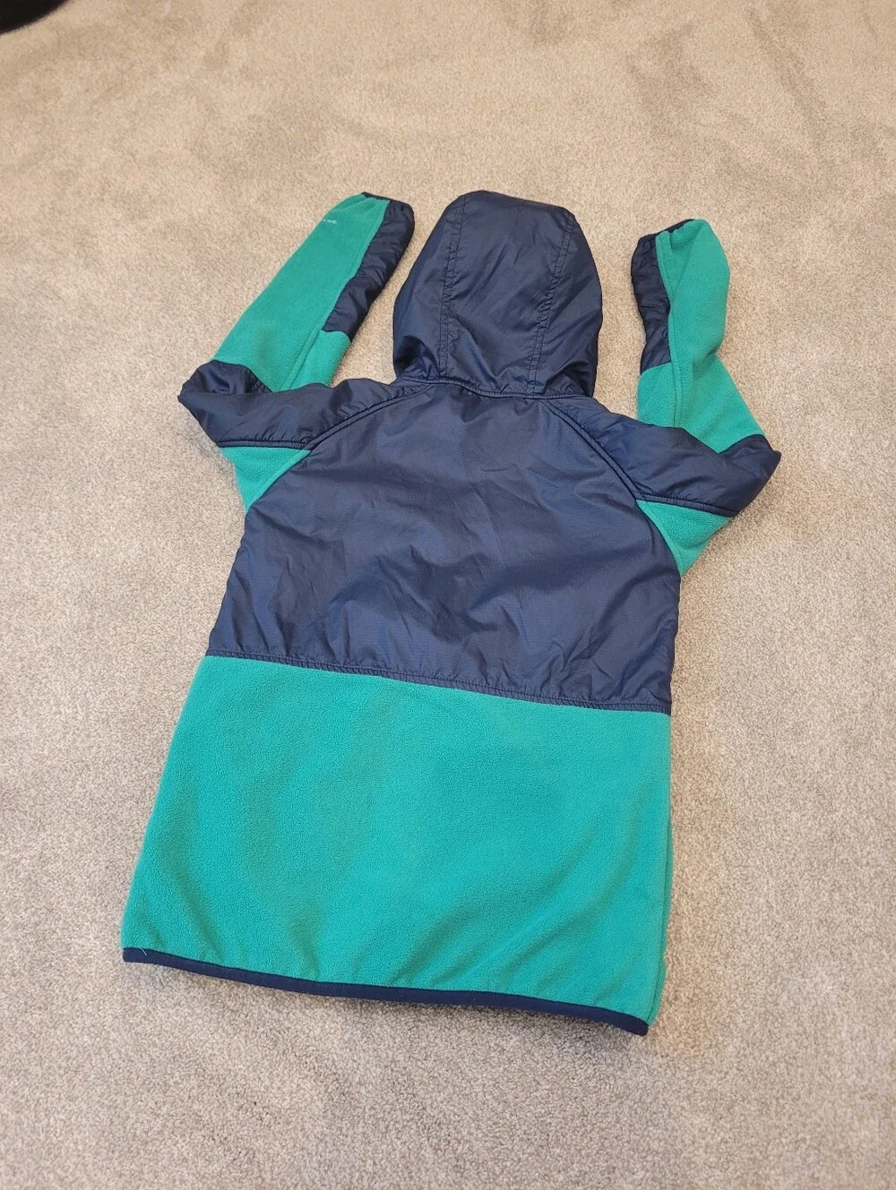 Columbia Boys Omni Heat Fleece Colorblock Hooded Zip Up Jackets Size 10/12